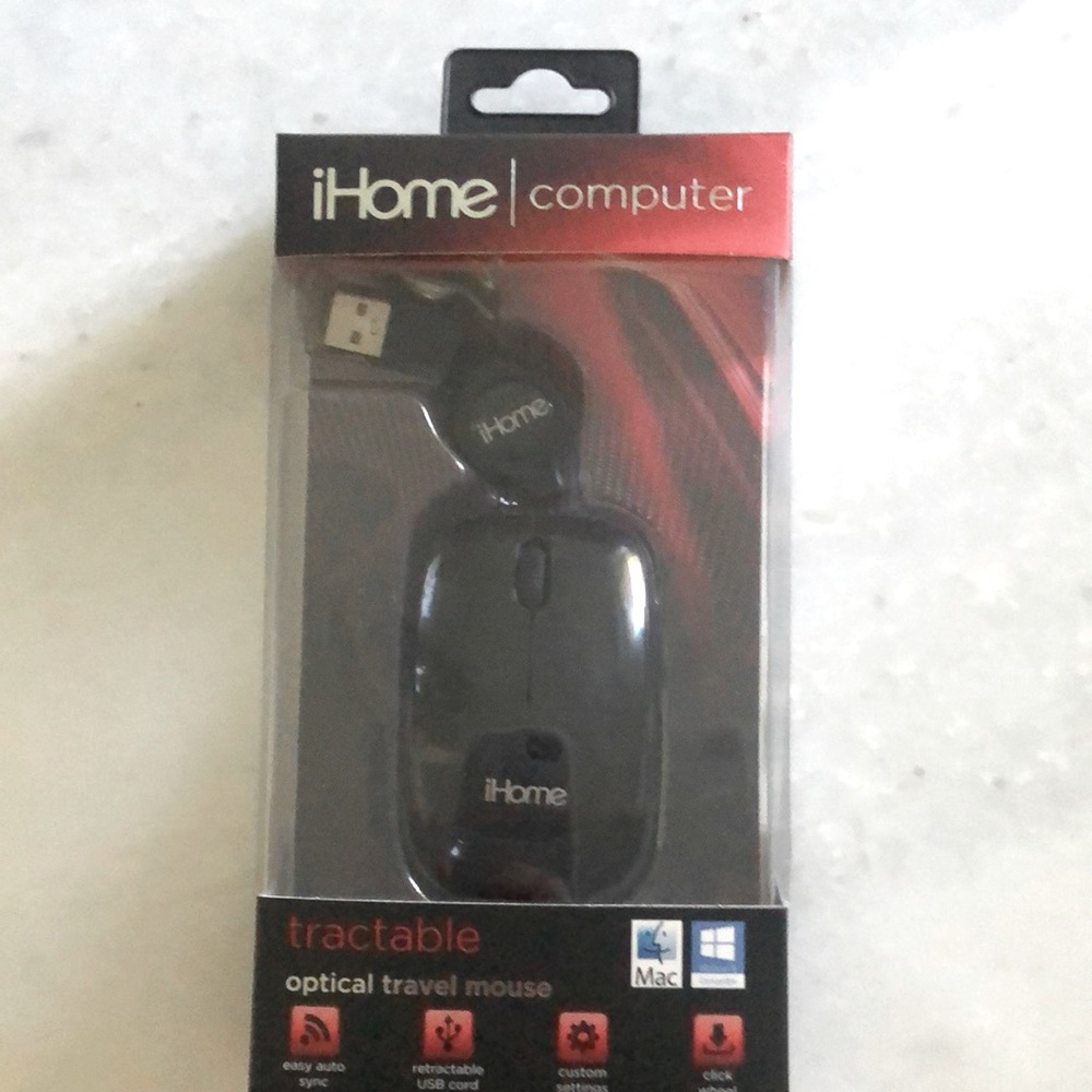 iHOME Travel mouse, new, still in the box